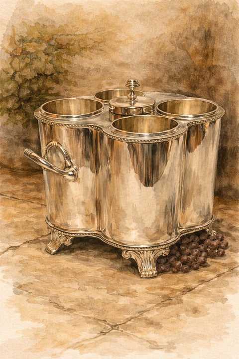 No. IV - Four Bottle Silver Cooler